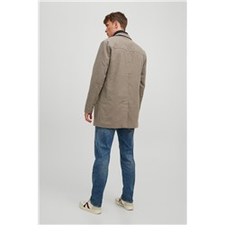 Chaqueta efecto doble prenda Hueso