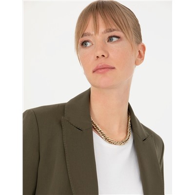 Kahverengi Slim Fit Ceket