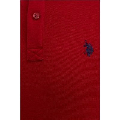 Erkek Bordo Basic Polo Yaka Tişört