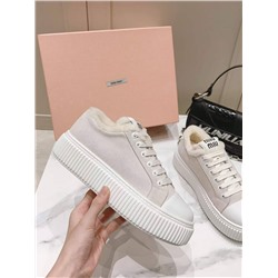 Теплые кеды Mi*u Mi*u   Реплика 1:1