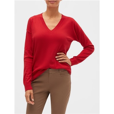 Premium Luxe Washable V-Neck Sweater