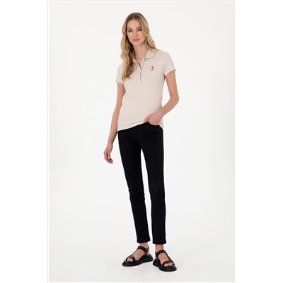 Kadın Siyah Toothpick Fit Kanvas Pantolon