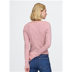 Cropped Pointelle Cardigan