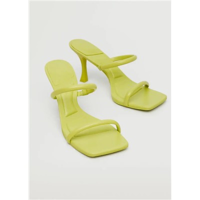 Sandalia tiras tacón -  Mujer | MANGO OUTLET Melilla