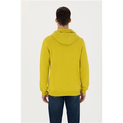 Erkek Fıstık Yeşili Basic Sweatshirt