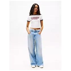 Tommy Jeans Script Logo Ringer T-Shirt