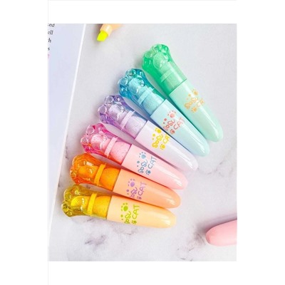 YEŞİL KIRTASİYE Pati 6lı Mini Fosforlu Kalem Seti Q-01136