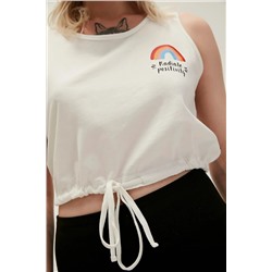 Bad Bear, Posıtıve Tank-top Beyaz