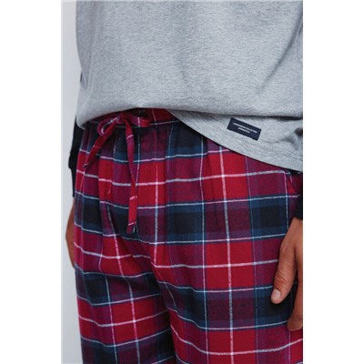 Pijama largo pantalón cuadros