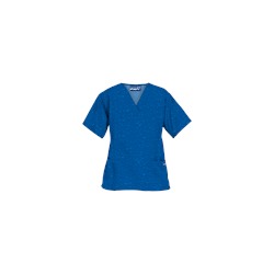 UA Forever Hearts Royal Print Scrub Top