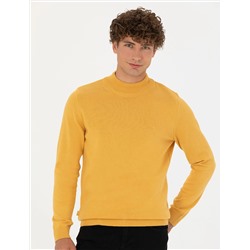 Hardal Slim Fit Yarım Balıkçı Basic Triko Kazak