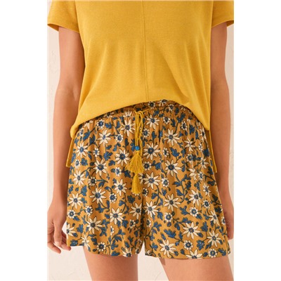Pantalón corto estampado floral