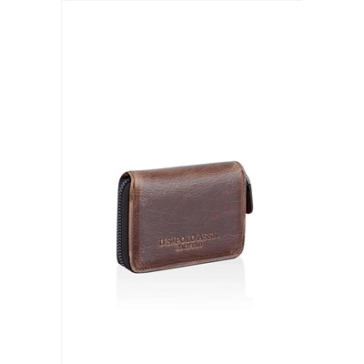 U.S. Polo Assn. U.S. POLO ASSN. PLCUZ23838 Crazy Taba Erkek Fermuarlı Cüzdan PLCUZ2383890