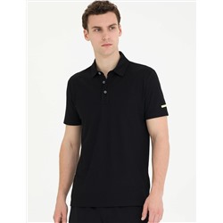 Siyah Slim Fit Polo Yaka Tişört