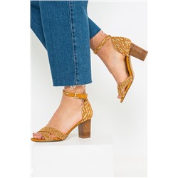 Sandalias de tacón Naranja