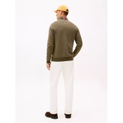 Quarter-Zip Mockneck Sweater