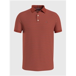 TOMMY HILFIGER REGULAR FIT MICRO PRINT POLO