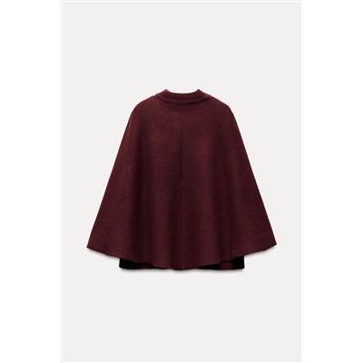 KNITTED CAPE COAT