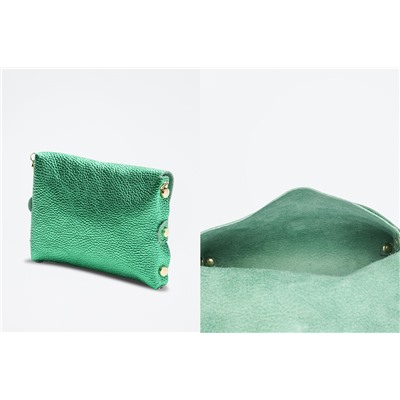 Bandolera de piel Briana Verde