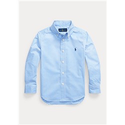 Boys 2-7 Gingham Cotton Poplin Shirt