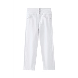 Vaquero recto 7/8 Blanco
