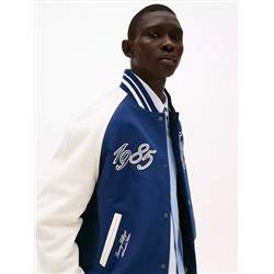 Colorblock Logo Varsity Jacket