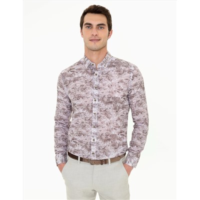 Vizon Slim Fit Uzun Kollu Gömlek