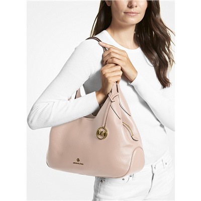 MICHAEL MICHAEL KORS Kelsey Large Pebbled Leather Shoulder Bag