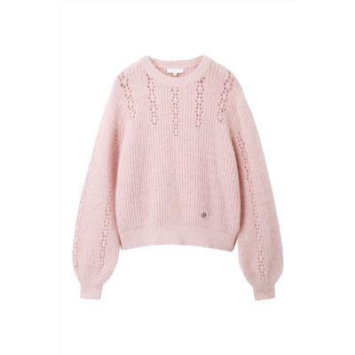 Jersey de lana y mohair Rosa