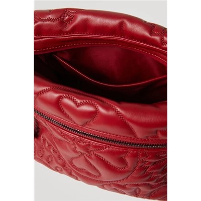 Bolso bandolera piel acolchada