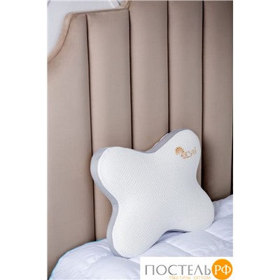 Подушка Arya Memory Foam в форме Бабочки 55X45X10 Papillon Белый