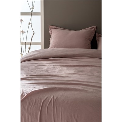 Mona Tek Kişilik Microfiber Lastikli Nevresim Takımı - Pudra