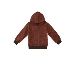 Denokids Hayvanlar Erkek Bebek Kahverengi Sweatshirt CFF-23S1-099