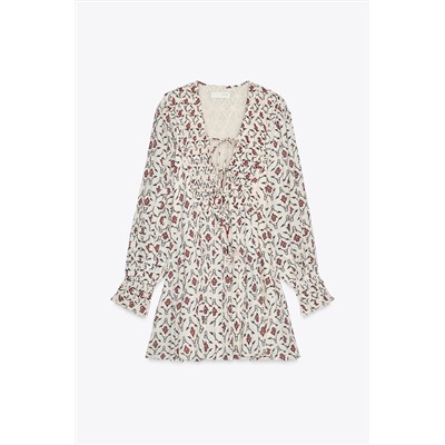 ZW COLLECTION PRINTED SHORT DRESS