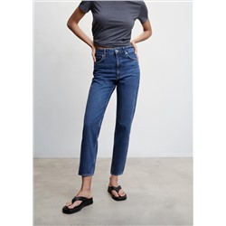 Jeans mom tiro alto