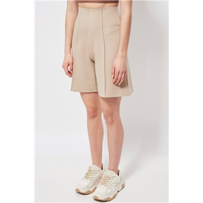 Bermudas cintura alta Beige