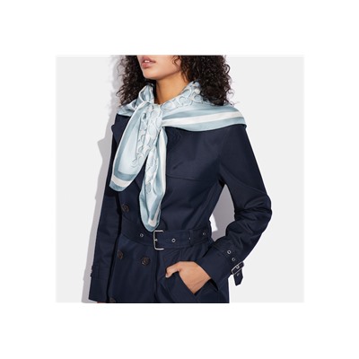 Signature Print Silk Square Scarf