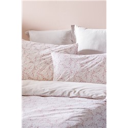 Octave King Size %100 Pamuk Ranforce Baskılı Nevresim Takımı - Pudra