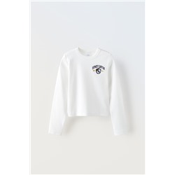 EMBROIDERED RIBBED T-SHIRT