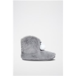 Zapatillas de casa altas forradas Maeve Gris claro
