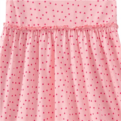 Mädchen Kleid mit Herzchen allover