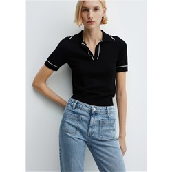 Jeans flare crop bolsillos