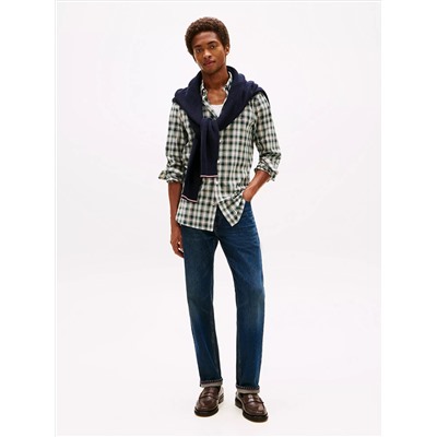 Slim Fit Plaid Print All-Day Shirt