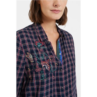 Camisa tartán flores