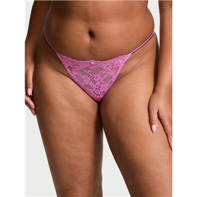 Twinkle Strap Lace V-String Panty