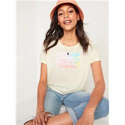 Logo-Graphic Crop T-Shirt for Women