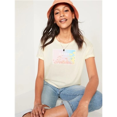 Logo-Graphic Crop T-Shirt for Women