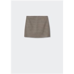 Minifalda pata de gallo -  Mujer | MANGO OUTLET Melilla