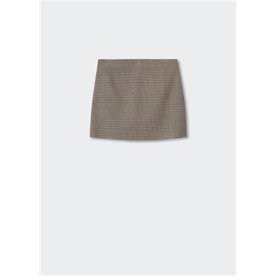 Minifalda pata de gallo -  Mujer | MANGO OUTLET Melilla