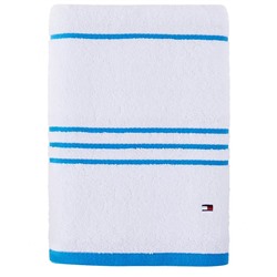 Tommy Hilfiger Home Modern American Stripe Cotton Bath Towel, 30" x 54"
